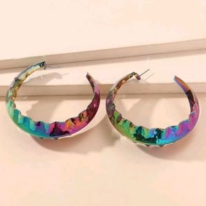 Holographic cuff earrings
